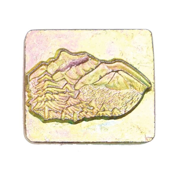 3D Stamp - Mountain & Trees 4 3D Stamp - Mountain & Trees - Image 2