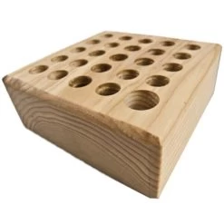 Tool Rack,Wooden,Holds 25