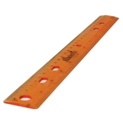 Ruler, Plastic, Clear, 12"